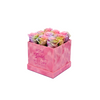Cotton Candy Roses in Pink Square Box (SM)
