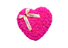HOT PINK- ROSE HEART WITH GIFT BOX