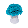 Tiffany Blue Bouquet in White Round Box