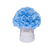 Light Blue - Mini Bouquet of Rose in White Box