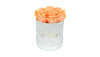 Coral Roses in Round White Box (SM)