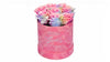 Cotton Candy Bouquet in Pink Round Box